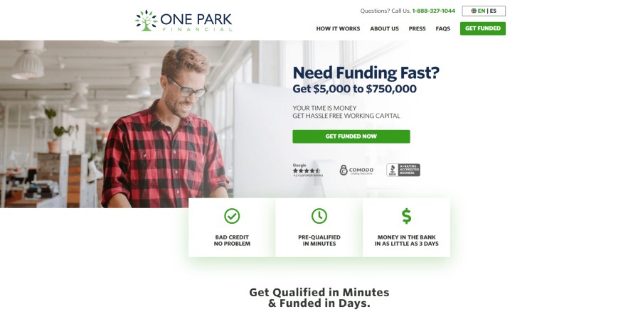 Need funding fast? One Park Financial