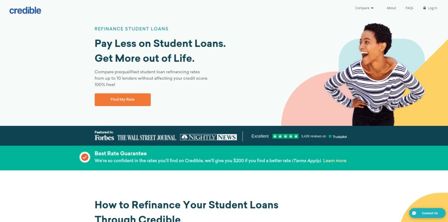 pay less student loans - Credible